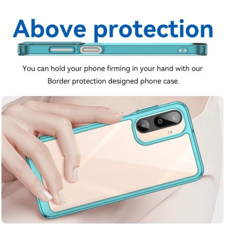 Противоударный чохол Colorful Acrylic Series для Samsung Galaxy M16 5G - синий
