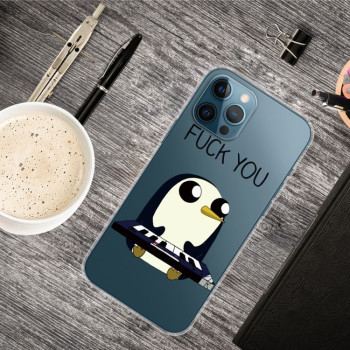 Чехол Painted Pattern для iPhone 13 Pro - Penguin