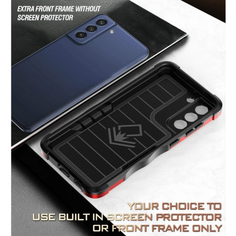 Противоударный чехол Non-slip Armor для Samsung Galaxy S21 FE 5G - черный