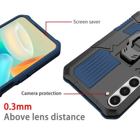 Противоударный чехол Armor Warrior для Samsung Galaxy S23+Plus 5G - синий