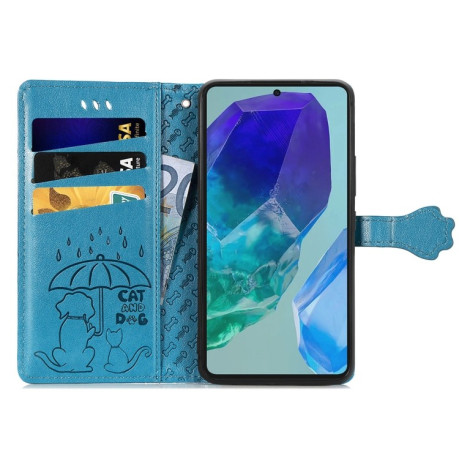 Чохол-книжка Cat and Dog для Samsung Galaxy A16 - синій