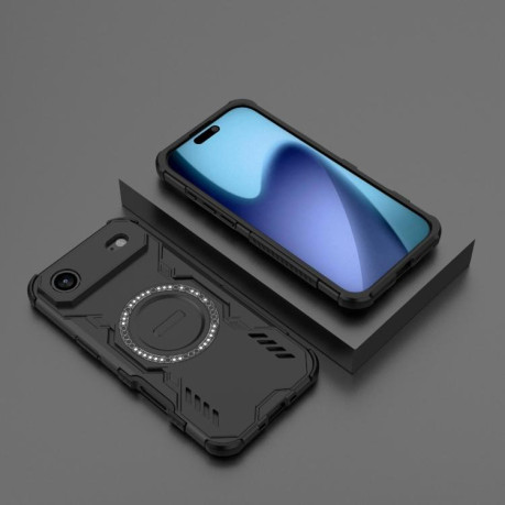 Противоударный чехол Butterfly Armor MagSafe Magnetic Ring для iPhone Air -черный