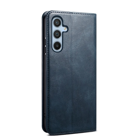 Чехол-книжка Simple Wax Crazy Horse для Samsung Galaxy A56 5G - синий