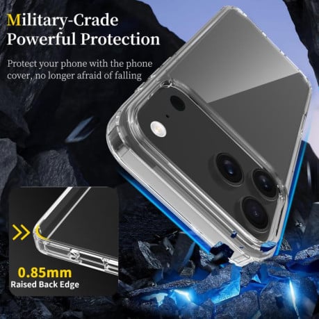 Прозрачный акриловый чехол HMC на iPhone 17 Pro Max