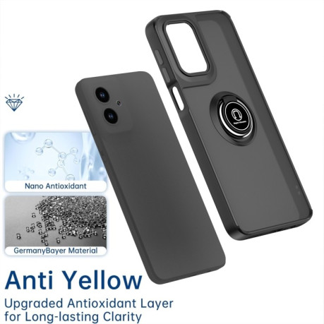 Противоударный чехол Q Shadow 1 Series TPU + PC на Motorola Moto G55 - Black+Red