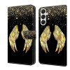Чехол-книжка Crystal 3D Shockproof Protective Leather для Samsung Galaxy A35 5G - Wings