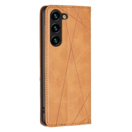 Чехол-книжка Rhombus Texture для Samsung Galaxy S25+ 5G - желтый