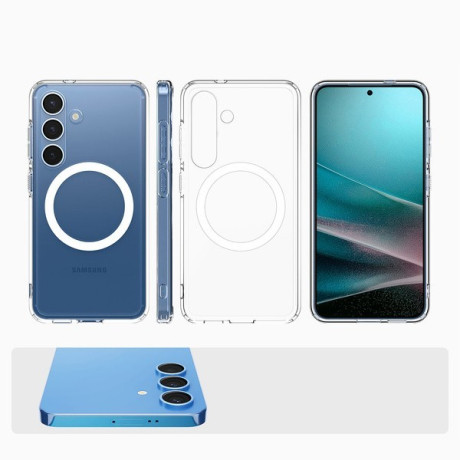 Оригінальний чохол Spigen Ultra Hybrid Mag Case для Samsung Galaxy S25 - Clear