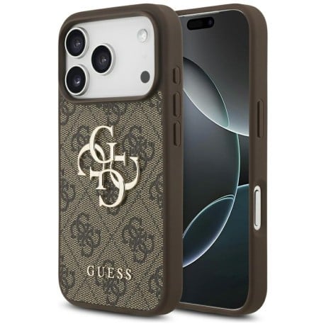 Оригинальный чехол Guess 4G Big Logo на iPhone 17 Pro - Brown