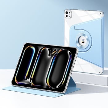 Чехол-книжка Magnetic Split Leather Smart Tablet для iPad Pro 13 2024 - голубой