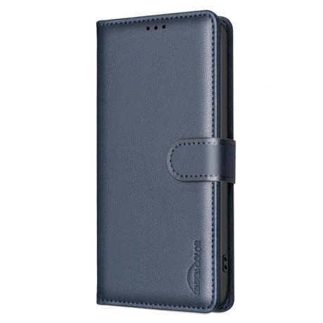 Чохол-книжка Litchi Texture RFID Anti-theft Leather для Xiaomi 15 Pro - синій