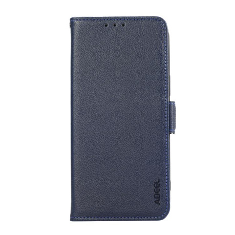 Кожаный чехол-книжка KHAZNEH Genuine Leather RFID для OnePlus 13R/Ace 5/Ace 5 Pro - синий