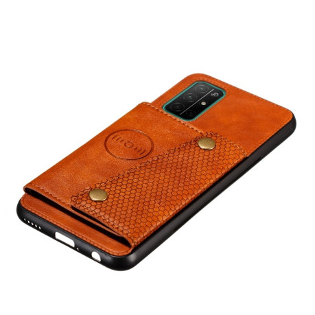 Противоударный чехол Magnetic with Card Slots на Samsung Galaxy A52/A52s - коричневый