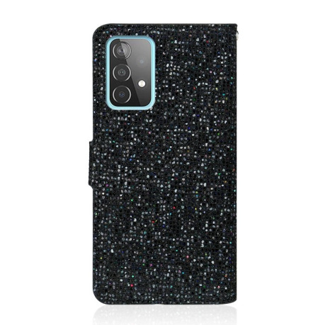 Чехол-книжка Powder Glitter для Samsung Galaxy A73 - черный