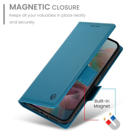 Чехол-книжка Side Buckle Magnetic Frosted Leather для Google Pixel 9a - синий