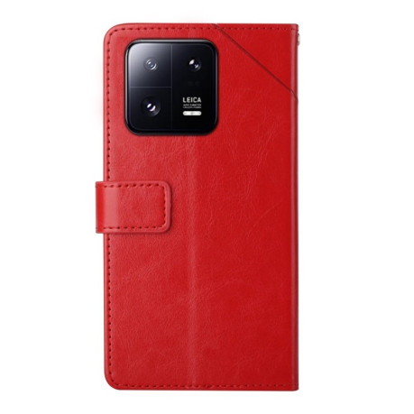 Чехол-книжка Y-shaped Pattern для Xiaomi 13 - красный