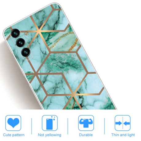 Противоударный чехол Abstract Marble Pattern для Samsung Galaxy A04s/A13 5G - зеленый