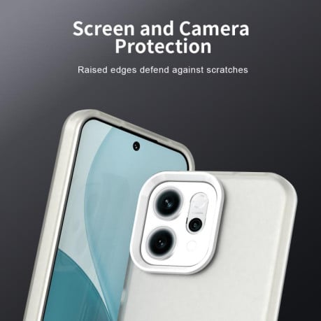 Противоударный чехол Candy Series на OPPO Reno14 F 5G - белый