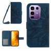 Чохол-книжка Skin Feel Sun Flower для Infinix Note 50 Pro+ 5G - синій