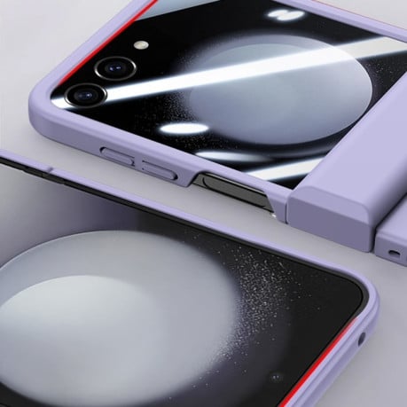 Противоударный чехол Three Parts  PC Skin Feel Shockproof  для Samsung Galaxy  Flip 6 - белый