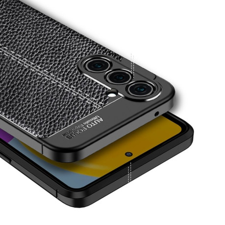 Противоударный чехол Litchi Texture на Samsung Galaxy A54 5G - синий
