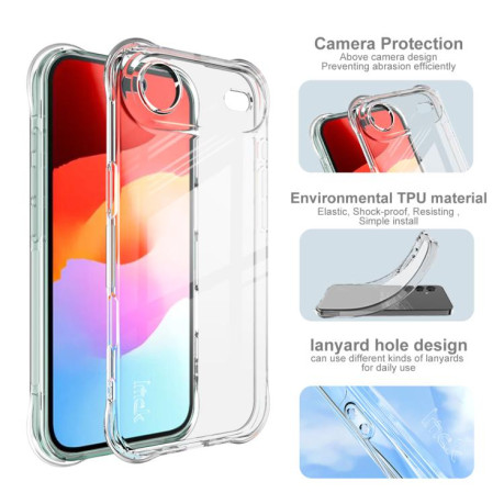 Чехол imak Shockproof Airbag для iPhone Air - прозрачный