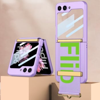Протиударний чохол GKK Wristband для Samsung Galaxy Flip 6/Flip 7 FE 5G - фіолетовий