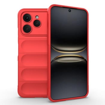 Силиконовый чехол Magic Flannel на Tecno Spark 40 4G Global — красный