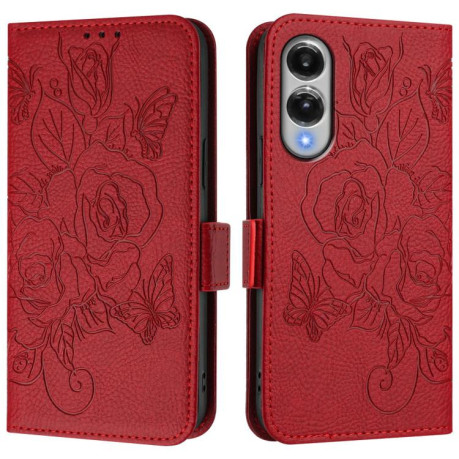 Чехол-книжка Magnetic RFID Anti-theft Leather для Samsung Galaxy S25 Edge 5G - красный