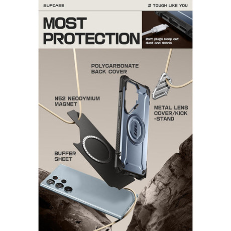 Протиударний чохол Supcase UB XT Mag MagSafe для  Samsung Galaxy S24 Ultra - Blue