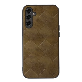 Протиударний чохол Weave Plaid для Samsung Galaxy A24 4G - зелений