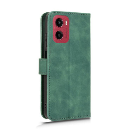 Чехол-книжка Retro Skin Feel Business Magnetic на Motorola Moto G05 - зеленый