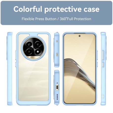 Протиударний чохол Colorful Acrylic Series для Realme 13 Pro+ 5G - синій