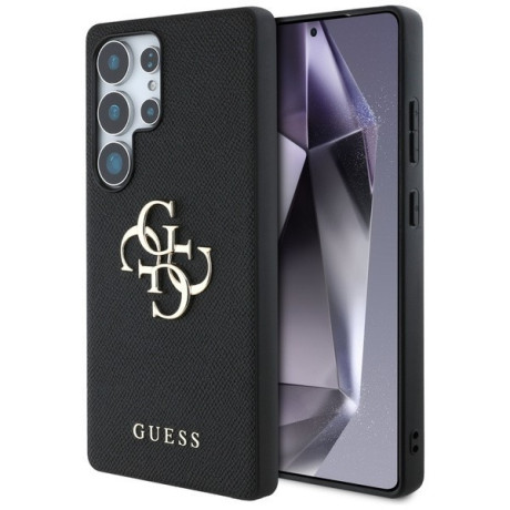 Оригінальний чохол Guess Grained Big 4G Logo Small Classic Logo для Samsung Galaxy S25 Ultra - black