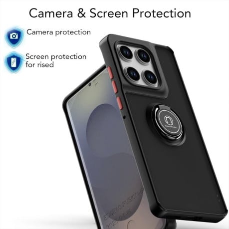 Чохол Q Shadow 1 Series з підставкою на Motorola Edge 60 Pro - чорний