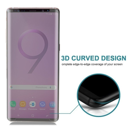 3D защитное стекло с приватной функцией 0.3mm 9H на Samsung Galaxy Note 9