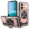 Противоударный чехол Armor Rotating Holder MagSafe для Xiaomi Redmi 15C 5G / 4G Global 171mm — розовое золото