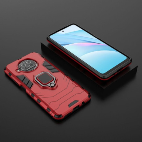 Протиударний чохол Magnetic Ring Holder на Xiaomi Mi 10T Lite - червоний