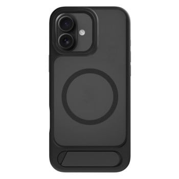 Протиударний чохол Kalebol MagSafe Invisible Tilt Holder PC Hybrid TPU для iPhone 17 - чорний