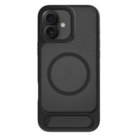 Противоударный чехол Kalebol MagSafe Invisible Tilt Holder PC Hybrid TPU для iPhone Air - черный