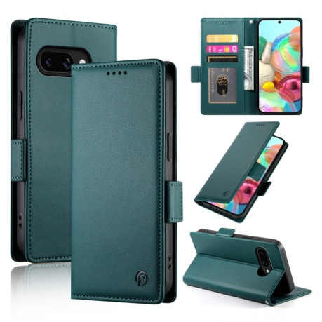 Чохол-книжка Side Buckle Magnetic Frosted Leather для Google Pixel 9a - зелений