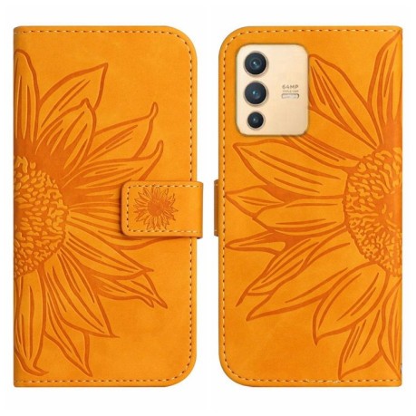 Чохол-книжка Skin Feel Sun Flower для Vivo V23 5G - жовтий