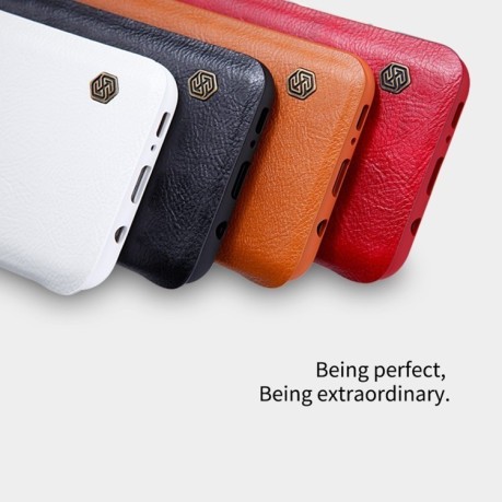 Кожаный чехол- книжка NILLKIN на Samsung Galaxy S9+/G965 Crazy Horse Texture черный
