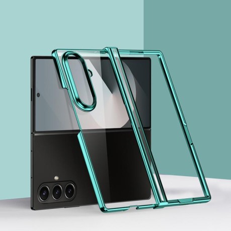 Протиударний чохол 6D Electroplating Full Coverage with Magnetic Ring для Samsung Galaxy Fold 7 5G - зелений