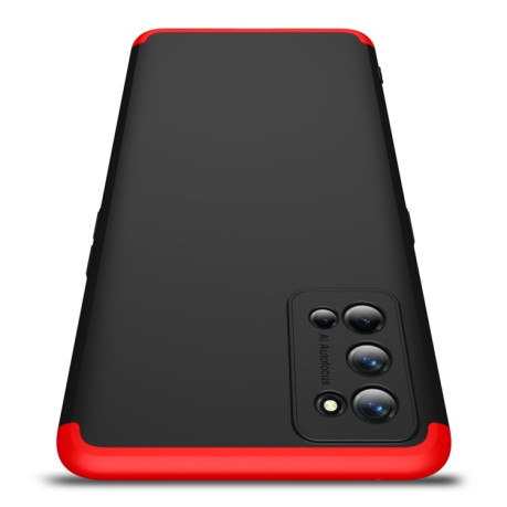 Противоударный чехол GKK Three Stage Splicing на Realme 7 Pro - черно-красный