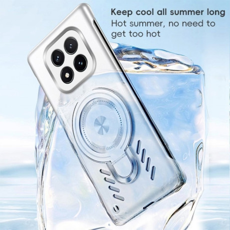 Протиударний чохол Ice Feeling Cooling MagSafe Magnetic для Xiaomi Redmi Note 14 Pro 5G/Poco X7 - помаранчевий