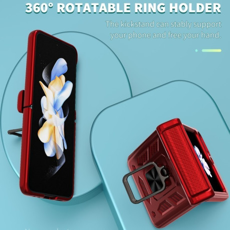 Протиударний чохол Sliding Window Hinge для Samsung Galaxy Flip 6 5G - червоний