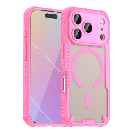Противоударный чехол Armor Glaze MagSafe Magnetic для iPhone 17 Pro - розовый