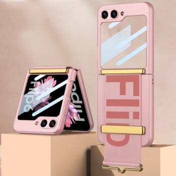 Протиударний чохол GKK Wristband для Samsung Galaxy Flip 6/Flip 7 FE 5G - рожевий