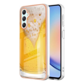 Противоударный чехол Electroplating IMD для Samsung Galaxy A24 4G - Beer